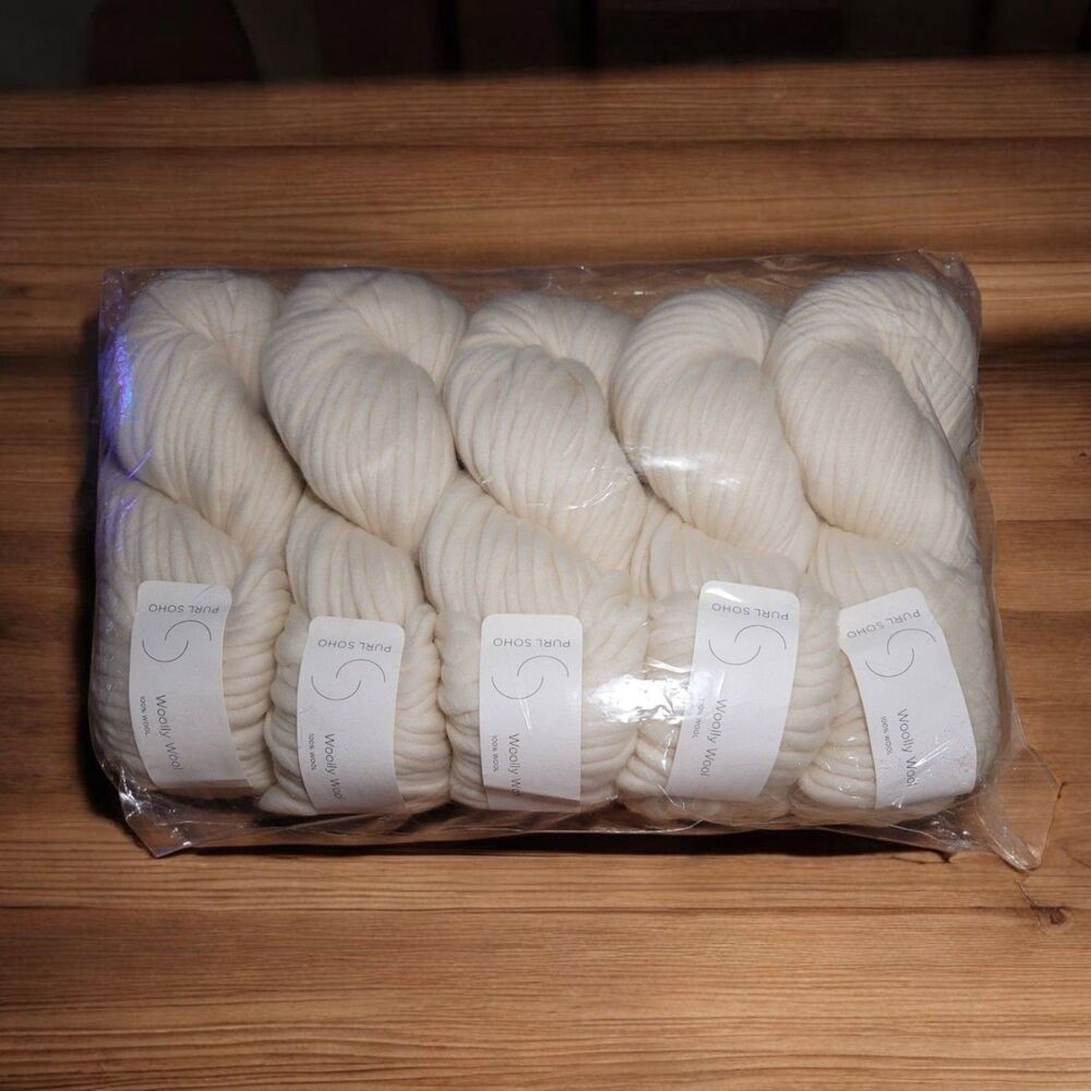 Bundle of 5 Purl Soho Heirloom White Woolly Wool - Picture 5 of 5